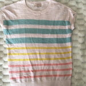 LOFTStriped Multicolor Top